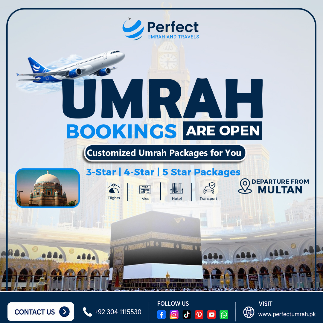 Umrah Booking Are Open From Multan